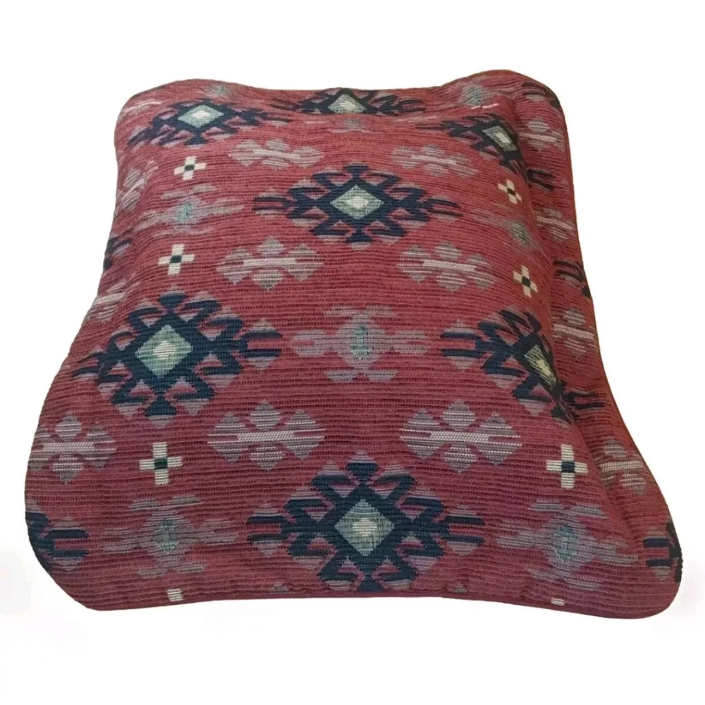 Thomasville Aztec Southwestern Tapestry 2 Pillow Shams Quilted Red 25.5
